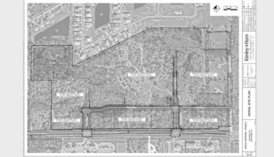 arial site plan black & white